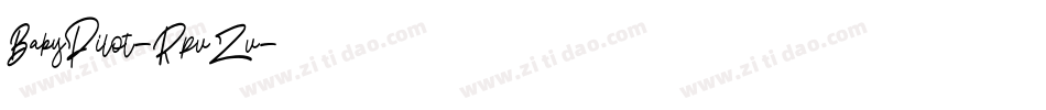 BabyPilot-RpvZv字体转换