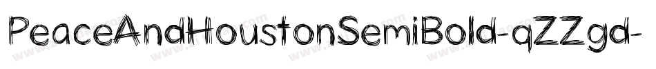 PeaceAndHoustonSemiBold-qZZgd字体转换