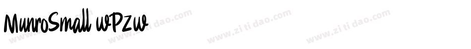 MunroSmall-wPZw字体转换