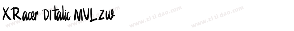 XRacer3DItalic-MVLZw字体转换