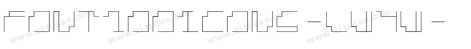 Font100Icons-lw4w字体转换