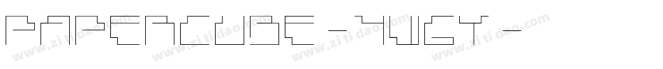 PaperCube-4W6Y字体转换