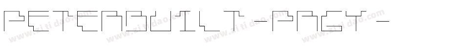 Peterbuilt-pR6y字体转换