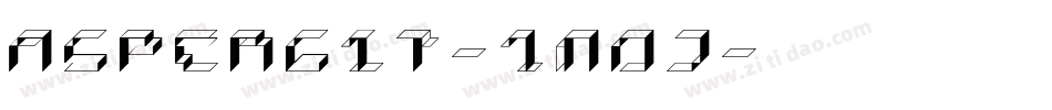 Aspergit-1m0j字体转换