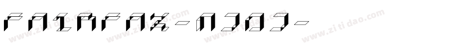 Fairfax-MJ0J字体转换