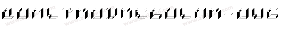 QualtronRegular-0V6R字体转换