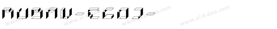 Ruban-EG0j字体转换