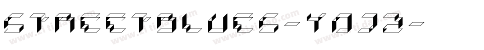 StreetBlues-y0J2字体转换