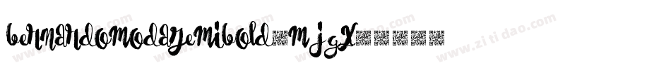 Bernardomodasemibold-mJGx字体转换
