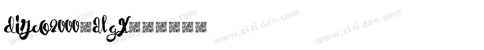Disco2000-ALGx字体转换