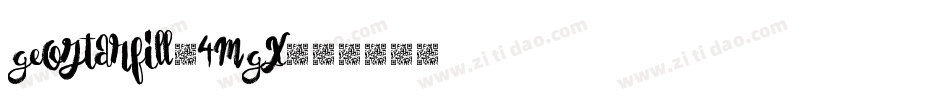GeostarFill-4MGx字体转换