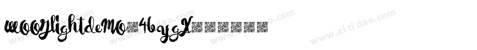 WooslightDemo-4ByGx字体转换