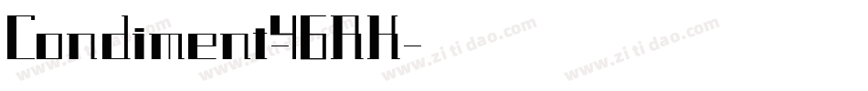 Condiment-46RK字体转换