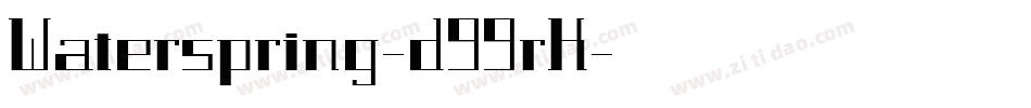Waterspring-d99rK字体转换
