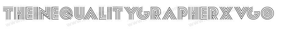 Theinequalitygrapher-XVgo字体转换