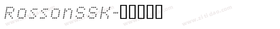 RossonSSK字体转换