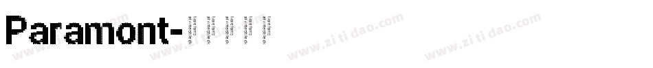 Paramont字体转换