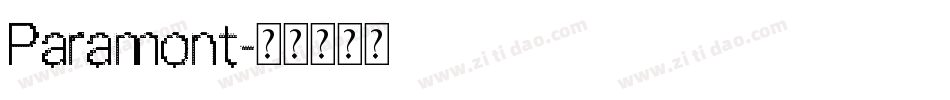 Paramont字体转换