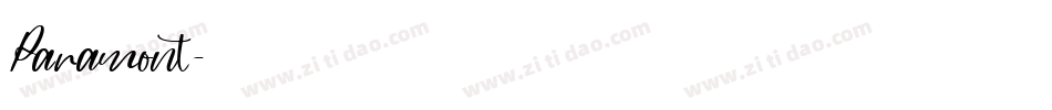 Paramont字体转换