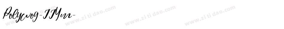 Polywog-JJYm字体转换