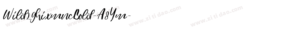 Wild2ghixmncBold-A8Ym字体转换 Wild2ghixmncBold-A8Ym字体转换