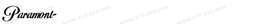 Paramont字体转换