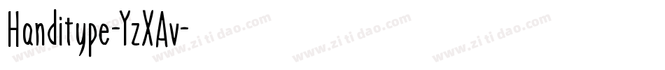 Handitype-YzXAv字体转换