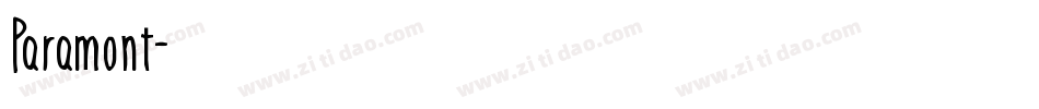 Paramont字体转换