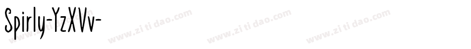 Spirly-YzXVv字体转换