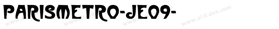 Parismetro-jE09字体转换