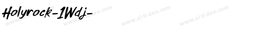 Holyrock-1Wdj字体转换