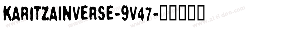 KaritzaInverse-9V47字体转换