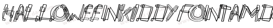 Halloweenkiddyfont-aMDo字体转换
