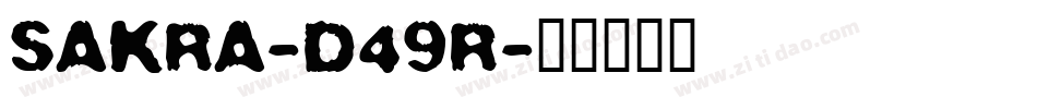 Sakra-D49R字体转换