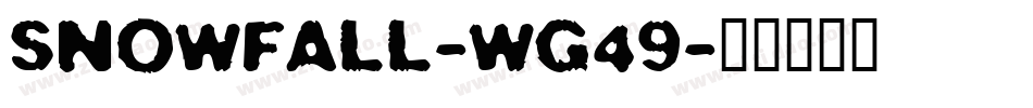 Snowfall-wG49字体转换