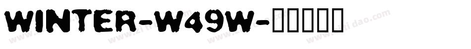 Winter-w49w字体转换