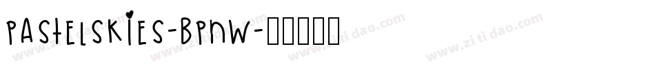 Pastelskies-BPnw字体转换