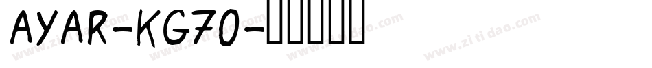 Ayar-KG7o字体转换