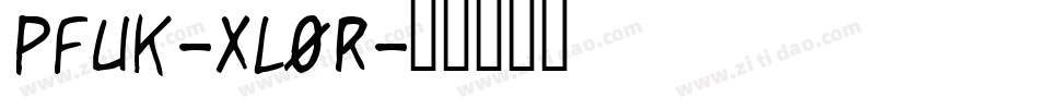 Pfuk-xL0R字体转换