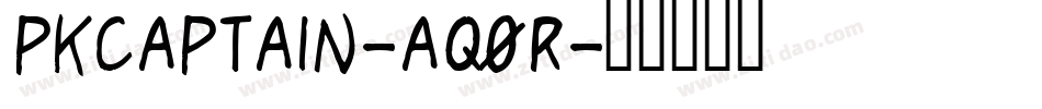 PkCaptain-aq0R字体转换