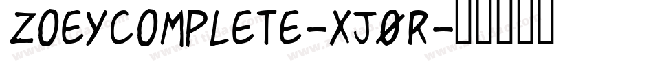 ZoeyComplete-xJ0r字体转换