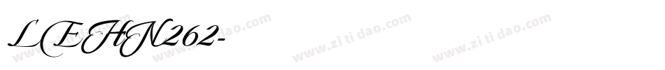 LEHN262字体转换