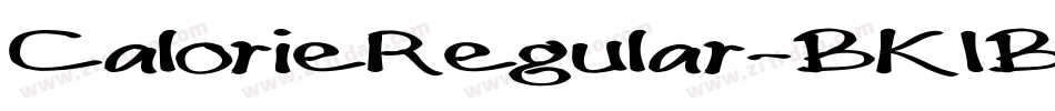 CalorieRegular-BK1B字体转换