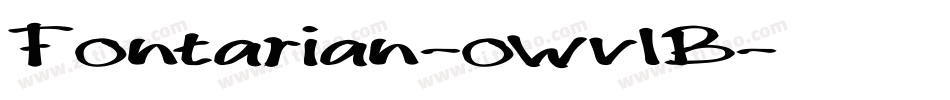 Fontarian-owv1B字体转换