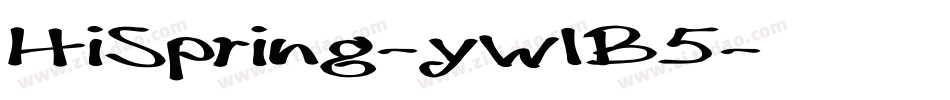 HiSpring-yw1B5字体转换