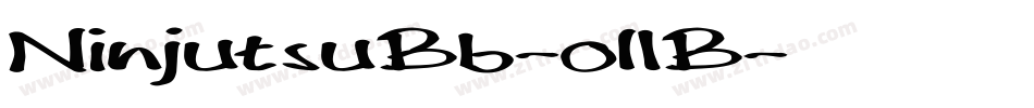NinjutsuBb-ol1B字体转换 NinjutsuBb-ol1B字体转换