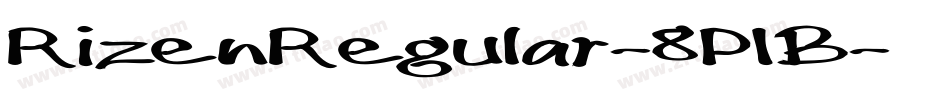 RizenRegular-8P1B字体转换 RizenRegular-8P1B字体转换