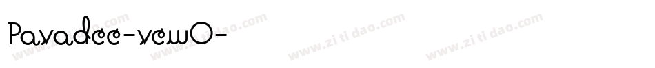 Pavadee-vewO字体转换