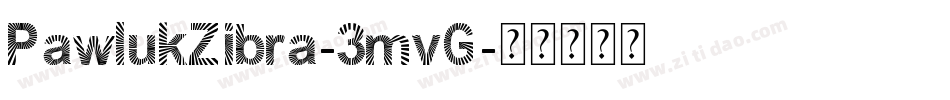PawlukZibra-3mvG字体转换