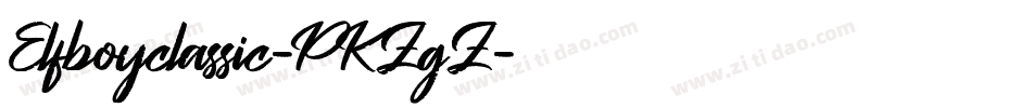 Elfboyclassic-PKZgZ字体转换